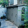 Cedar Sarawak shed 4x14 with double doors in Toronto, Ontario. ID number 132-2